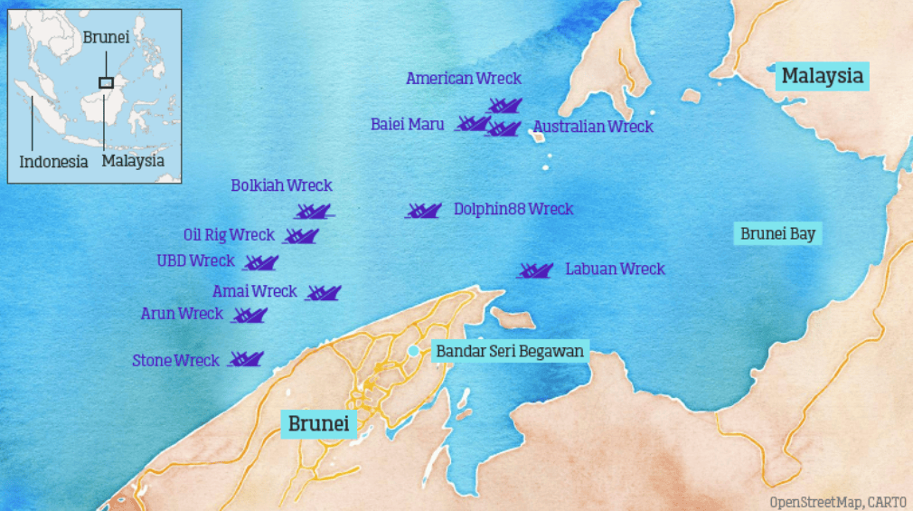 【度假村预定】马来西亚 Labuan 闽纳潜水节 3.0 四大沉船+珊瑚