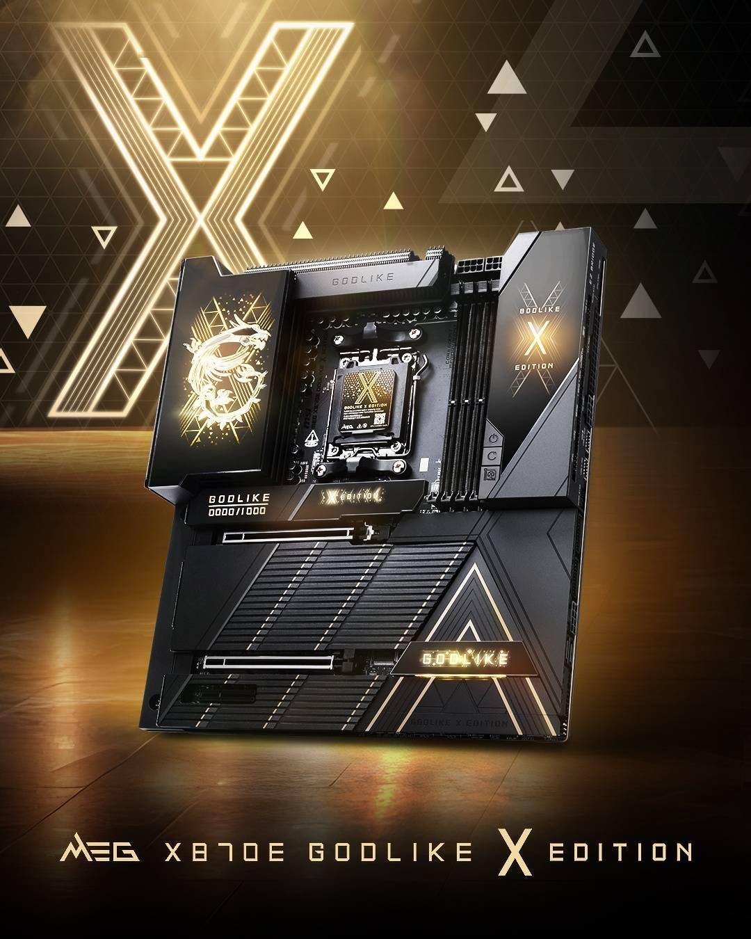 超神十年纪念,微星发布 MEG X870E GODLIKE X EDITION 限量主板