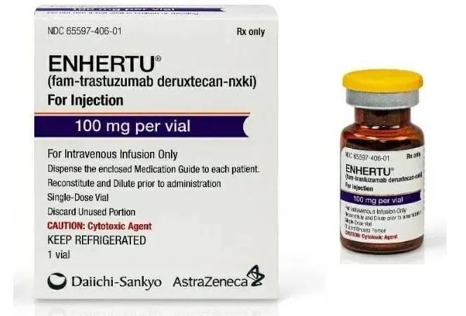 2025年7月17日国家药监局批准德曲妥珠单抗(Enhertu、DS8201、优赫得、T-DXd、Trastuzumab deruxtecan)用于胃或胃食管结合部腺癌