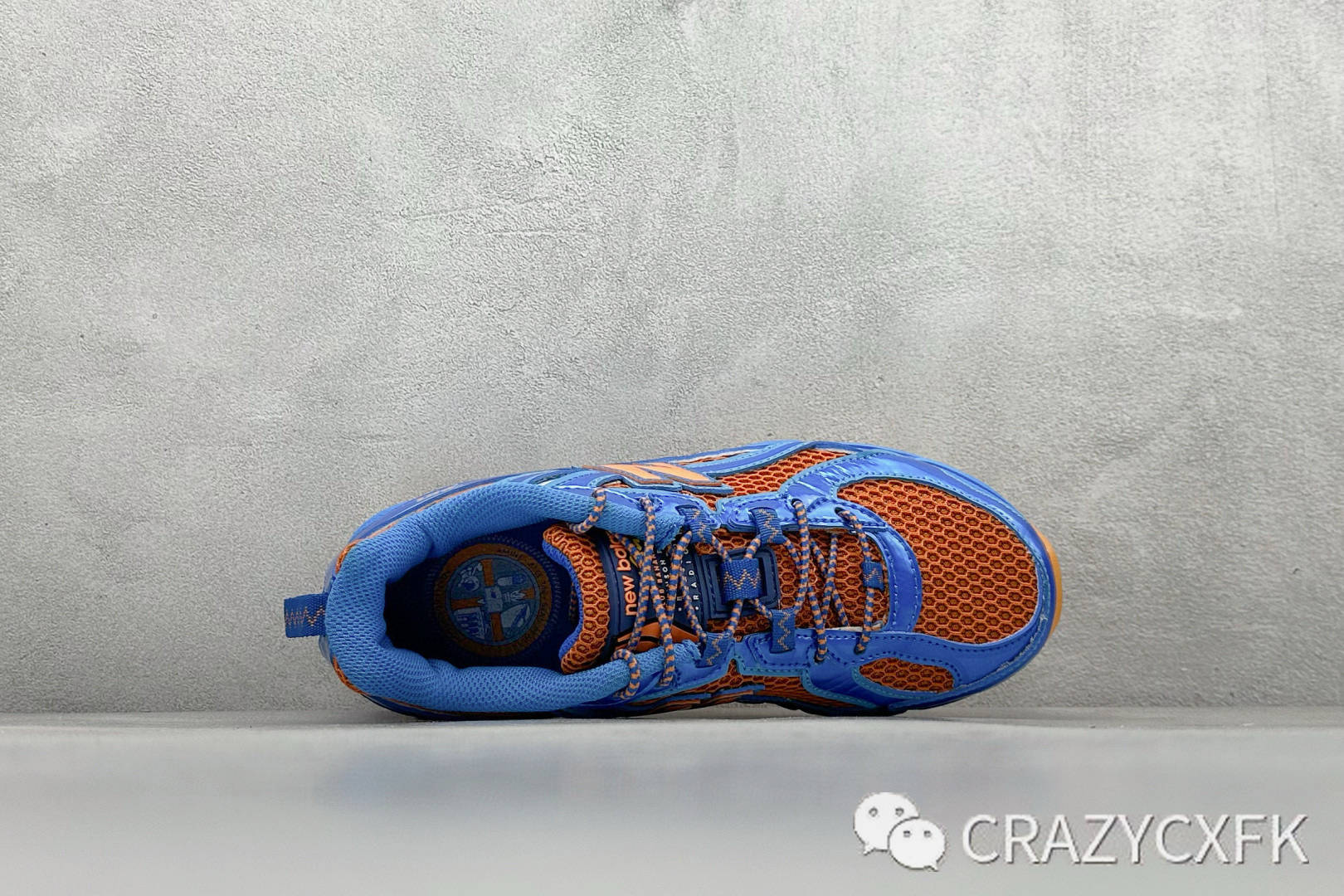 新百伦 Aminé x New Balance 740V2 Benson Tech 蓝橙轻便复古运动跑步鞋