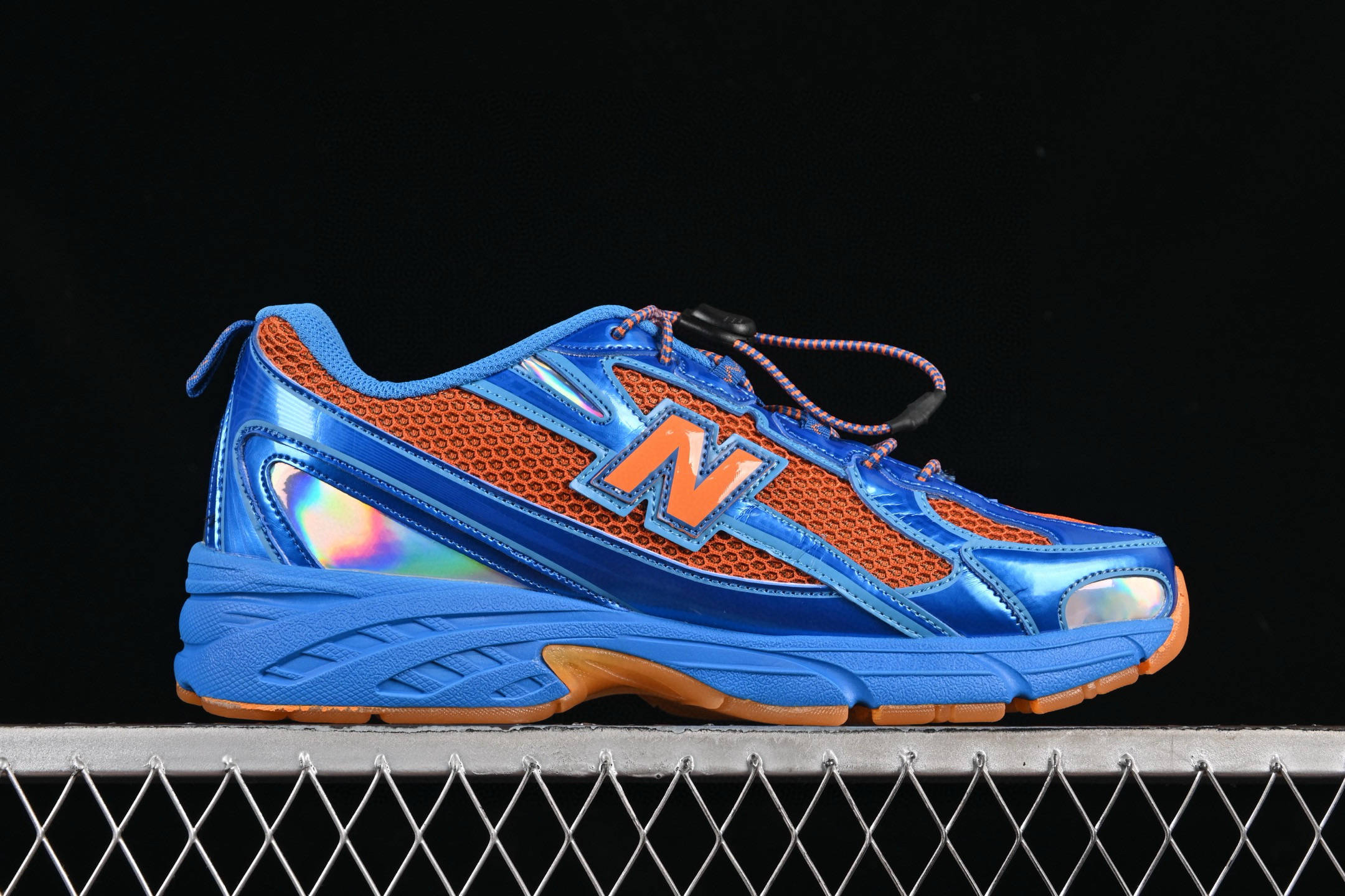 新百伦 Aminé x New Balance 740V2 Benson Tech 蓝橙轻便复古运动跑步鞋