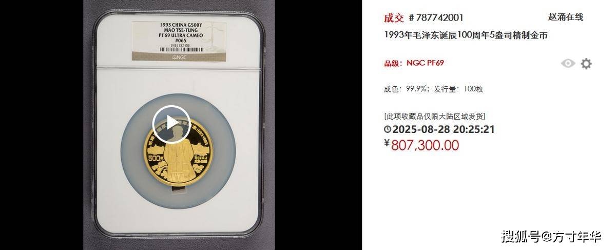 80万成交！8月金银币成交行情盘点！