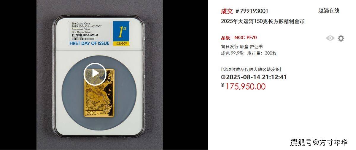 80万成交！8月金银币成交行情盘点！